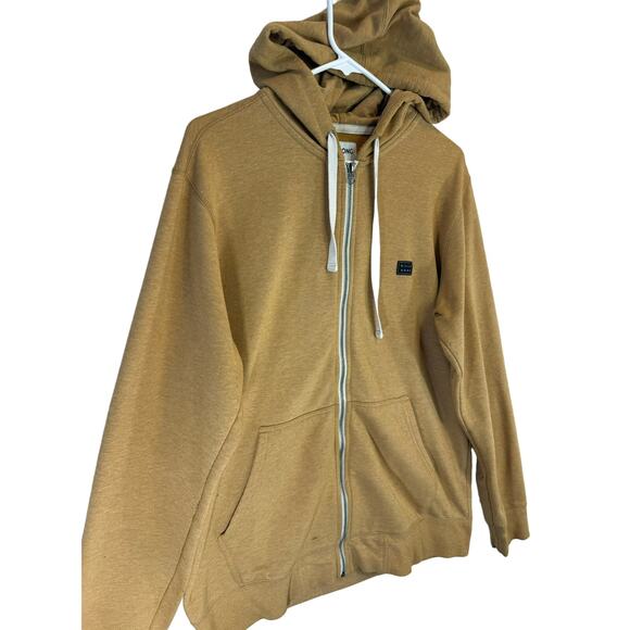 Billabong All Day Hoodie Mens Brown Full Zip Hooded Sweatshirt size L - Picture 2 of 6